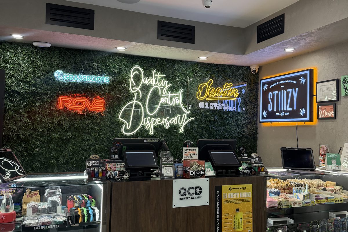 QCD dispensary counter where budtenders answer edible questions
